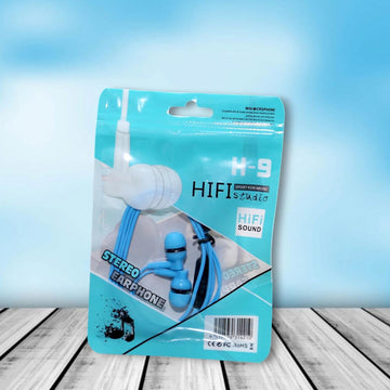 Super Bass Wired Earphones Blue