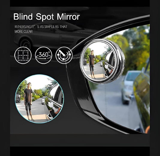 2 Pcs Car Round Side Mirror