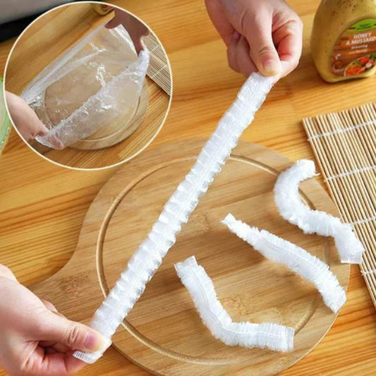 100 Pcs Reusable Plastic Food Lid