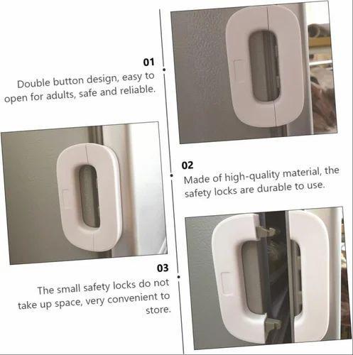 Self-Adhesive Freezer Lock Refrigerator Fridge Door Lock