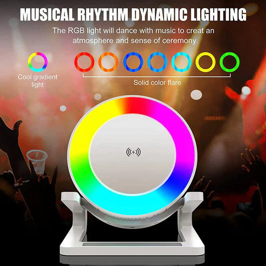 Multifunctional Four-in-one Small Night Lamp RGB Bluetooth Speaker